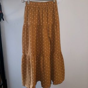 NWT Rylee+Cru Long Embroidered Skirt